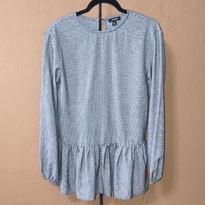 Episode Black And White Gingham Mini Dress With Ruffled Hem Size Small